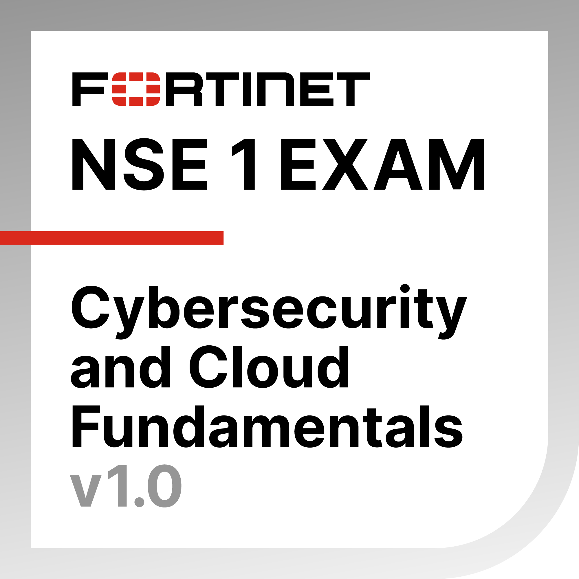 NSE 1 Exam Badge